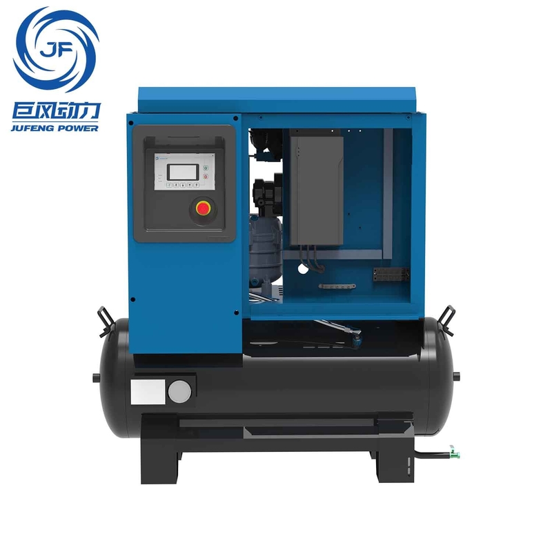 8-16bar 10hp 220v ضاغط الهواء المزيل ذو المرحلة الواحدة الدائمة المغناطيس المسمار مع 490-980 لتر / دقيقة التشغيل