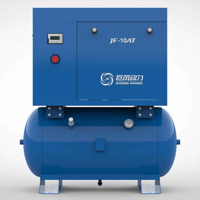 Jufeng 10HP 7.5kW مفضّل الهواء المسمار المغناطيسي الدائم واحد المرحلة